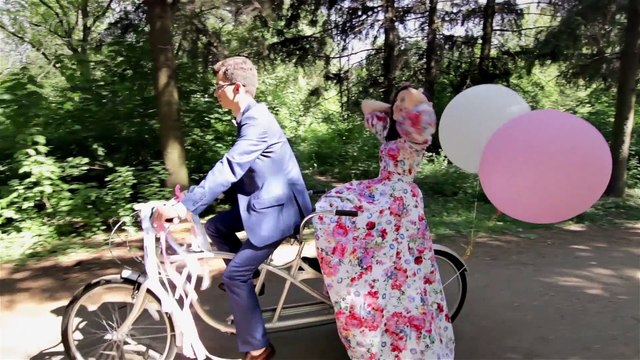 За кадром видеосъемки свадебного клипа + снятый клип