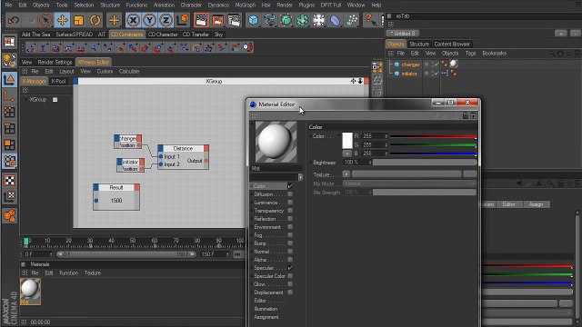 Cinema 4D Tutorial - Xpresso Distance Node