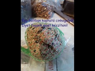 Cinkegolyó készítése - Városi madarak