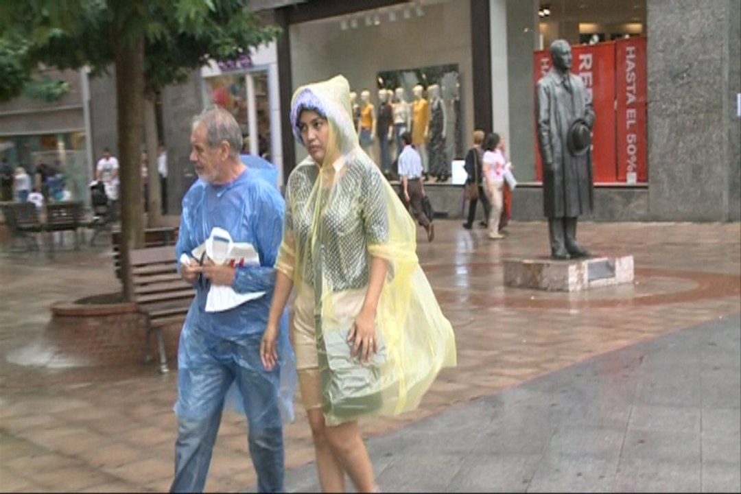 Cielos cubiertos y lluvias en Bilbao