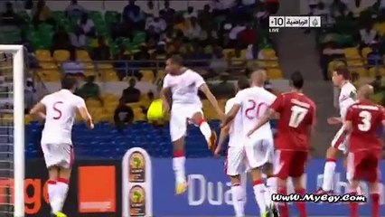أهداف مبارة تونس 2-1 المغرب كأس امم افريقيا 2012