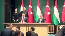 Cumhurbaşkanı Erdoğan, Macaristan Cumhurbaşkanı Ader ile ortak basın toplantısı gerçekleştirdi
