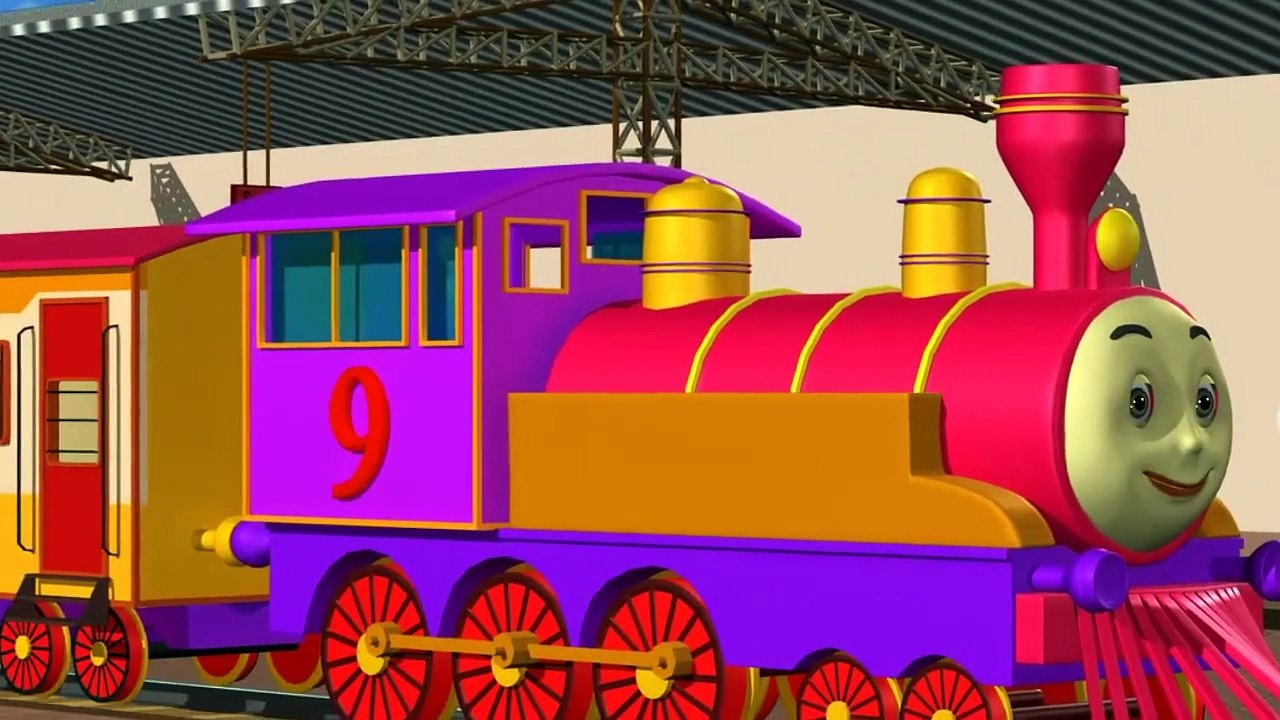 Engine Engine Number 9 - 3D Animation - English Nursery rhymes - 3d ...
