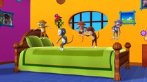 Five Little Monkeys Jumping on the bed - 3D Animation - English Nursery rhymes - 3d Rhymes -  Kids Rhymes - Rhymes for childrens