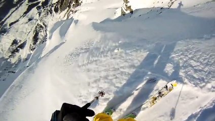 Saut au dessus d'une avalanche