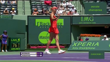 Sharapova vs Wozniacki | 2012 Miami Highlights