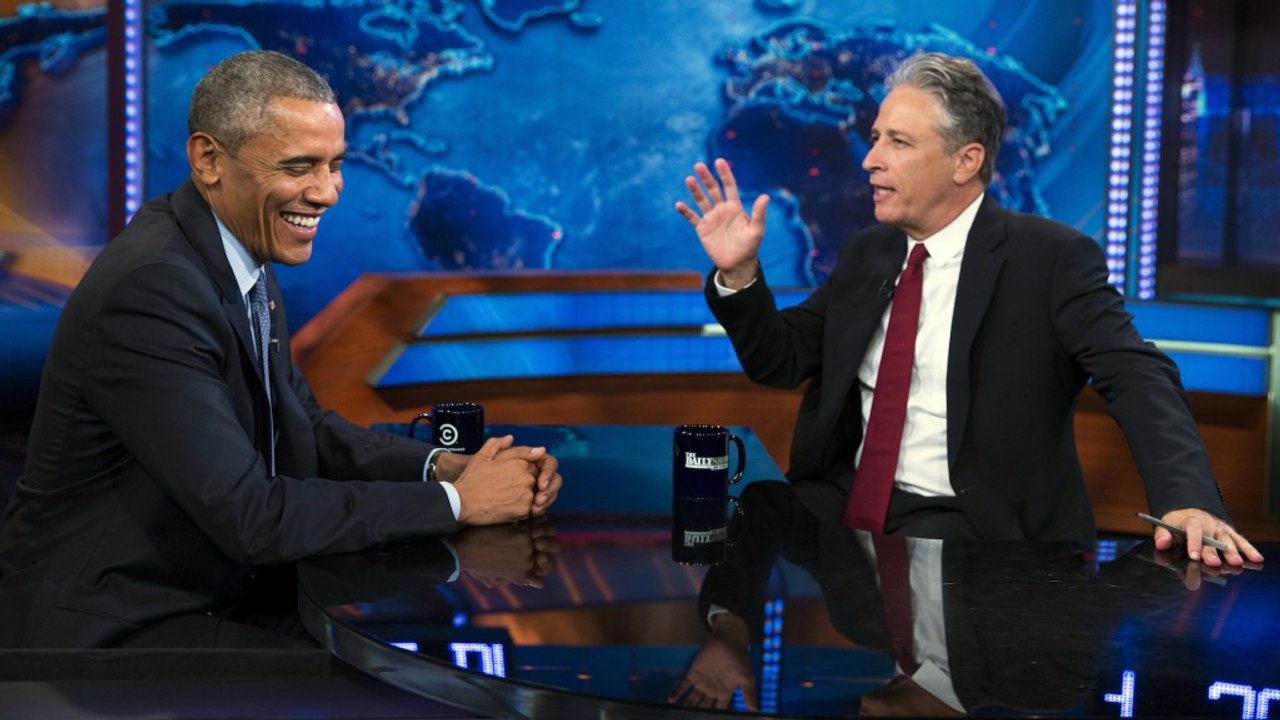 Obama bids farewell to Jon Stewart on 'The Daily Show'