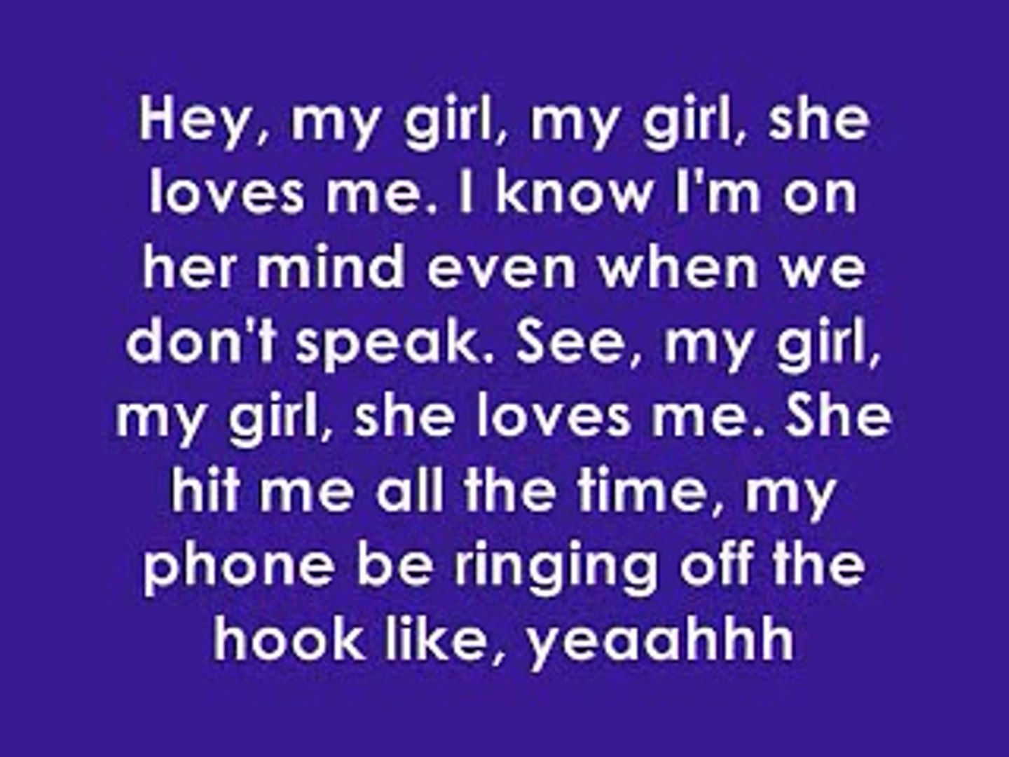 My Girl Mindless Behavior Lyrics Video Dailymotion