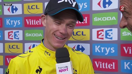 VIDEO - Chris Froome : "Beaucoup de coureurs m'ont soutenu, je les en remercie"