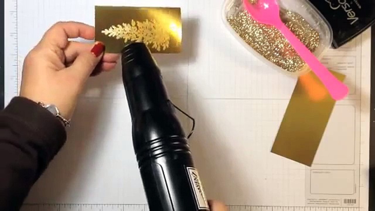 Stampin' Up! Video Tutorial Christmas Card Idea  Lovely As A Tree in Gold