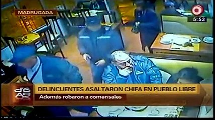 Pueblo Libre: Asaltaron a clientes de chifa en un minuto