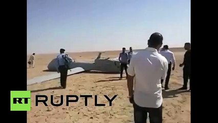 Así es el drone valorado en US$ 21 millones que se estrelló en desierto iraquí