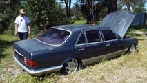 Mercedes Benz w126 with full hydropneumatic suspension