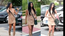 Kourtney Kardashian dévoile ses jambes fermes durant un déjeuner en famille
