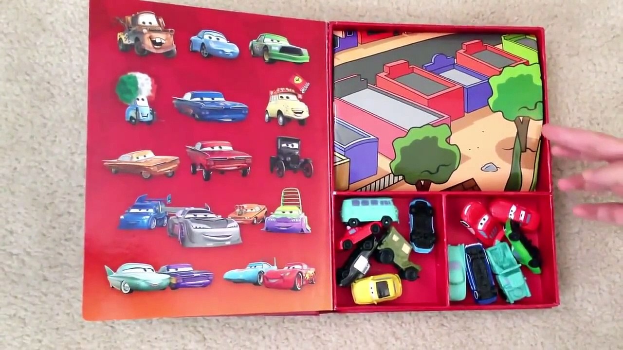 Lightning McQueen Activity  12 Disney Pixar Cars Figurines & Radiator Springs Map   Storybook