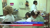 Migrantes centroamericanos llegan enfermos a la frontera