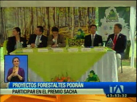 Proyectos forestales participarán en Premio Sacha