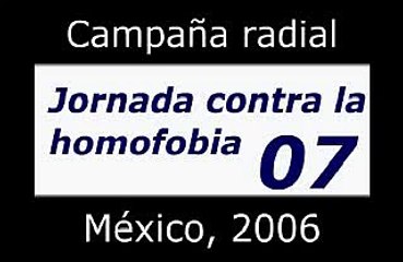 campaña "jornada contra la homofobia" México, 07