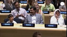 ΟΗΕ: Συγκινητική ομιλία της δεκαεξάχρονης Μαλάλα που πυροβολήθηκε από τους Ταλιμπάν