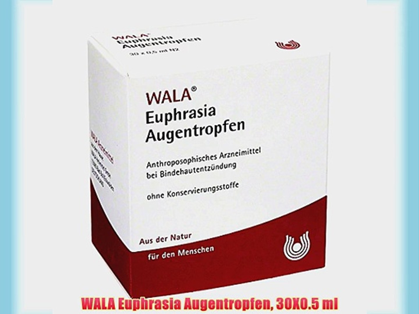 WALA Euphrasia Augentropfen 30X0.5 ml - video Dailymotion