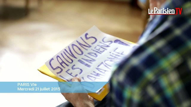 Les Indiens d'Amazonie à Paris pour appeler au secours