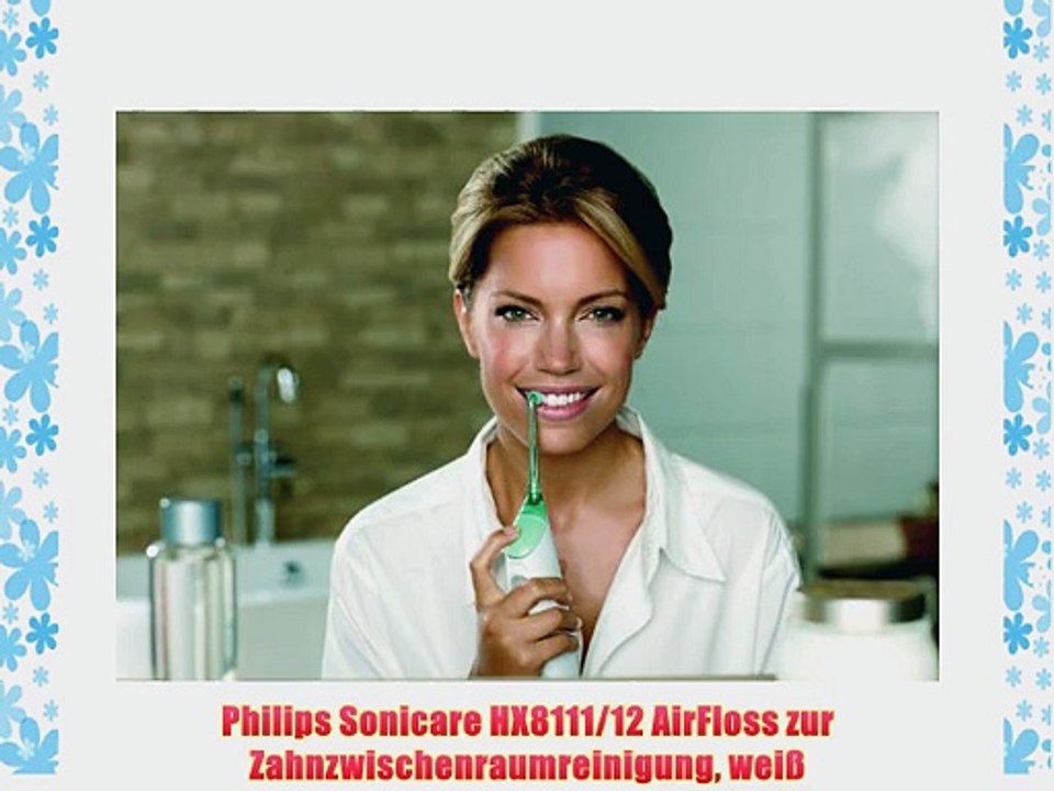 Philips Sonicare HX8111/12 AirFloss zur Zahnzwischenraumreinigung wei?