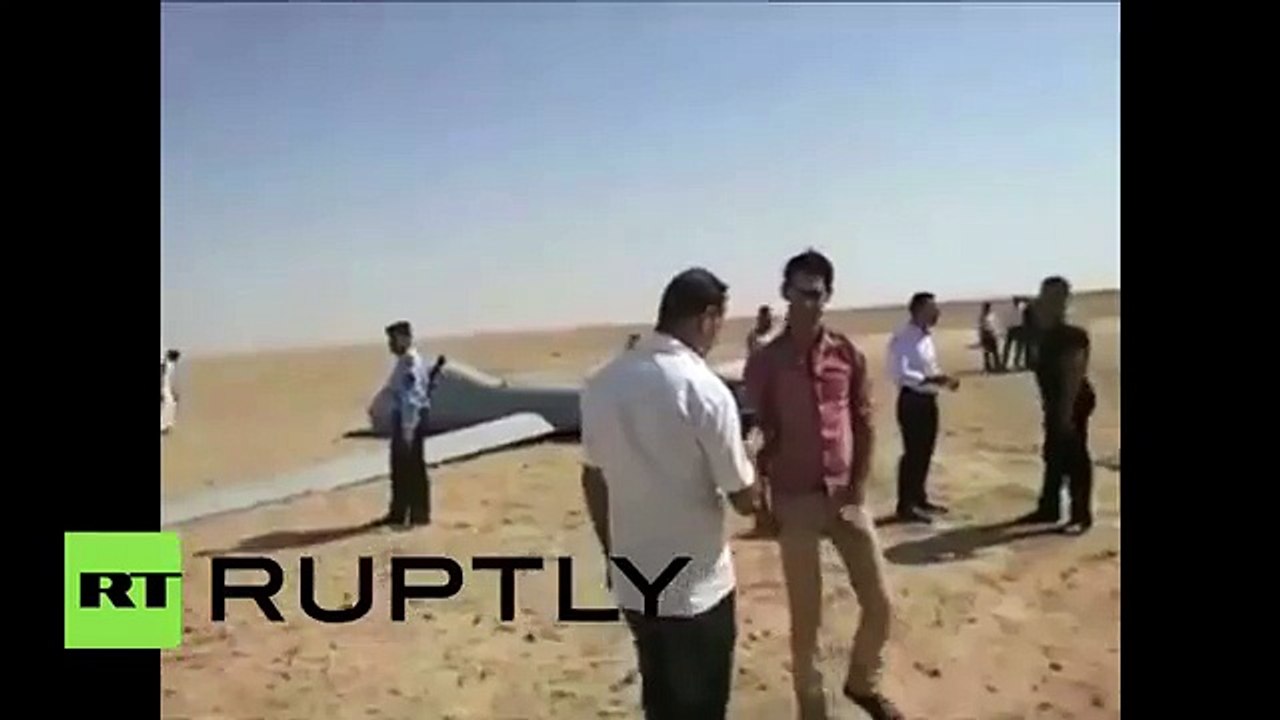 ¡Impactante! Mira el drone de US$ 21 millones que se estrelló en desierto iraquí