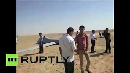 ¡Impactante! Mira el drone de US$ 21 millones que se estrelló en desierto iraquí