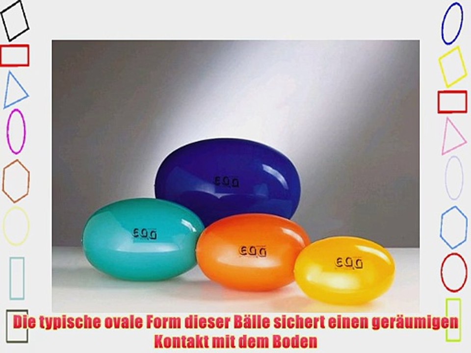 Original PEZZI Eggball Standard 65 cm gr?n Sitzball Gymnastickball Pezziball