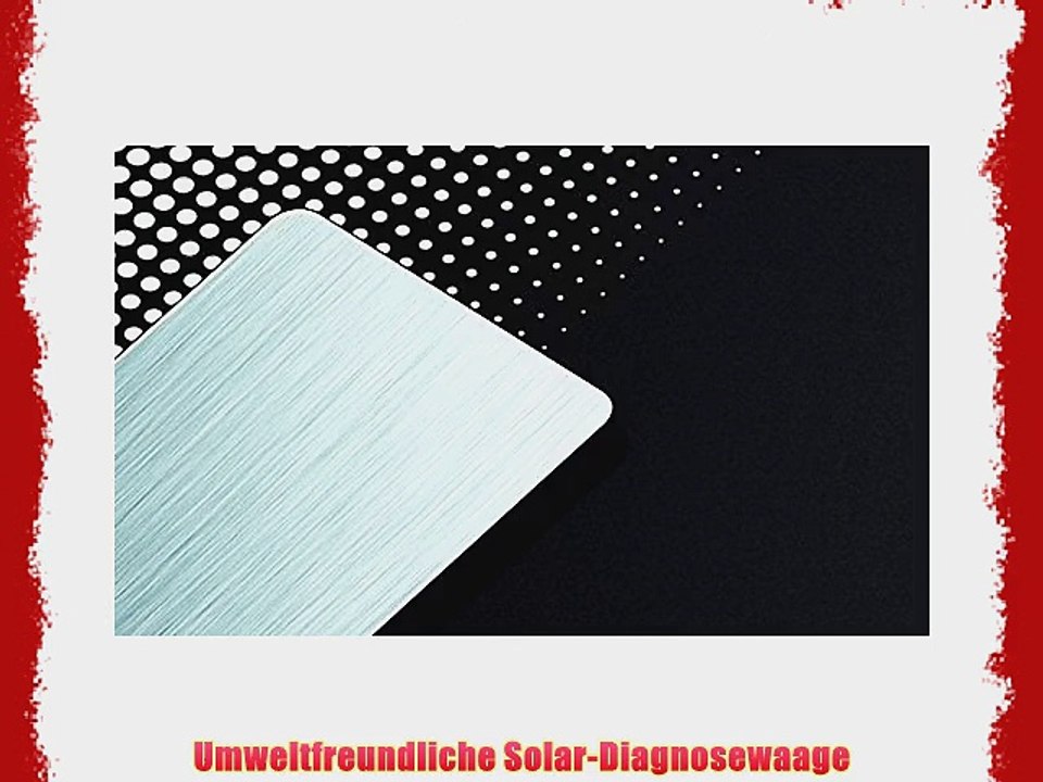 Beurer BF 300 Solar Glas - Diagnosewaage schwarz