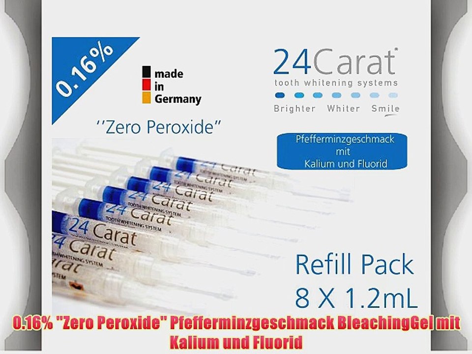 0.16% Neue ''Zero Peroxide'' CE Zahnaufhellung Bleaching Gel System 8 x 1.2mL