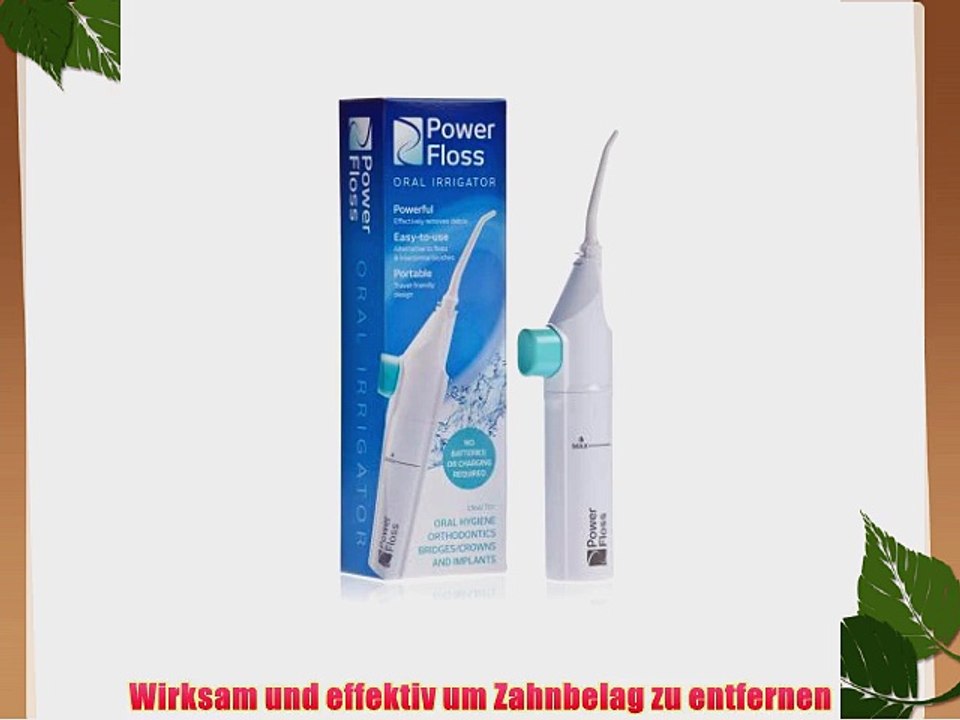 Power Floss Munddusche - Zahn Munddusche mit Wasser (Ohne Batterie)