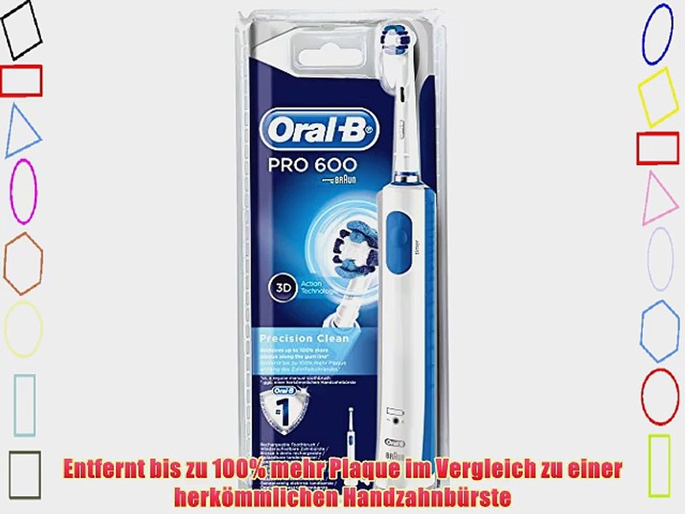 Braun Oral-B PRO 600 Precision Clean elektrische Zahnb?rste (Sichtverpackung)