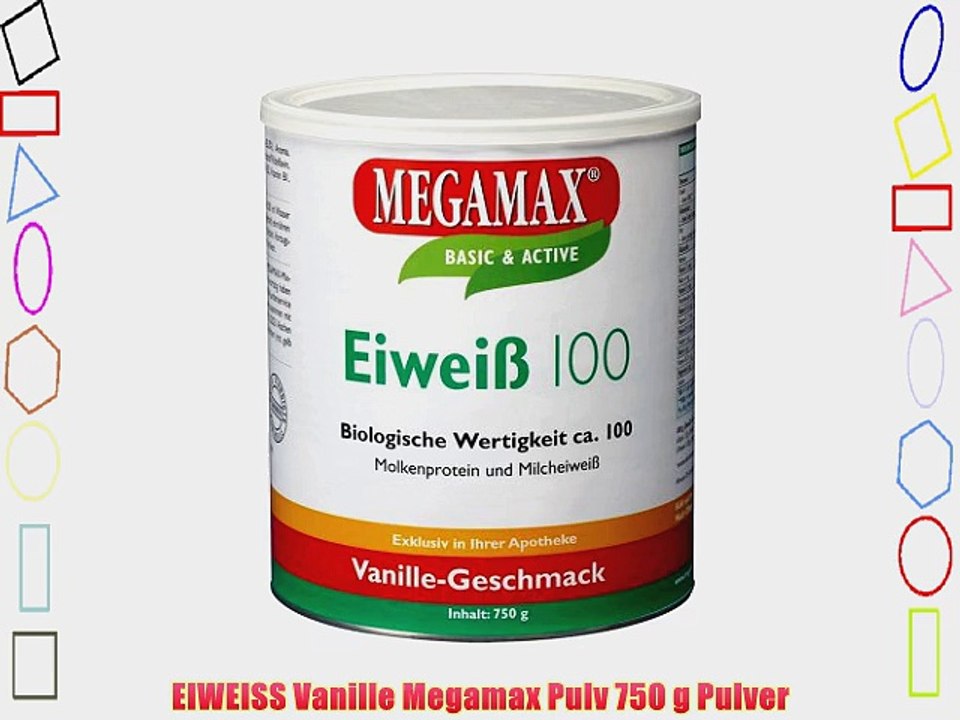EIWEISS Vanille Megamax Pulv 750 g Pulver