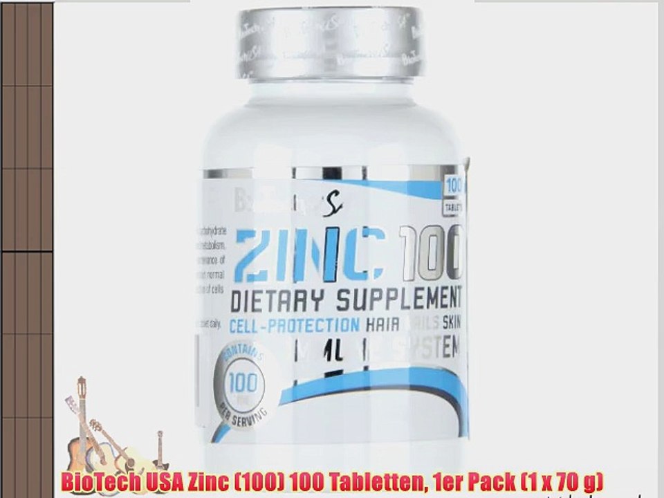 BioTech USA Zinc (100) 100 Tabletten 1er Pack (1 x 70 g)