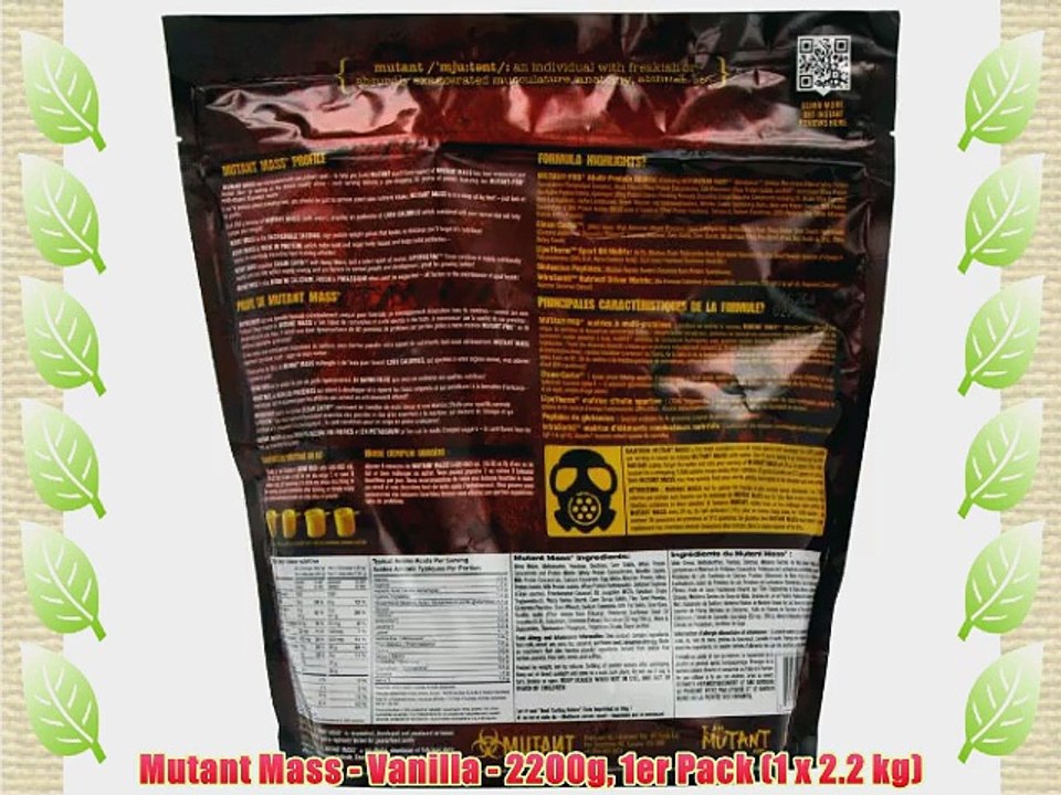 Mutant Mass - Vanilla - 2200g 1er Pack (1 x 2.2 kg)