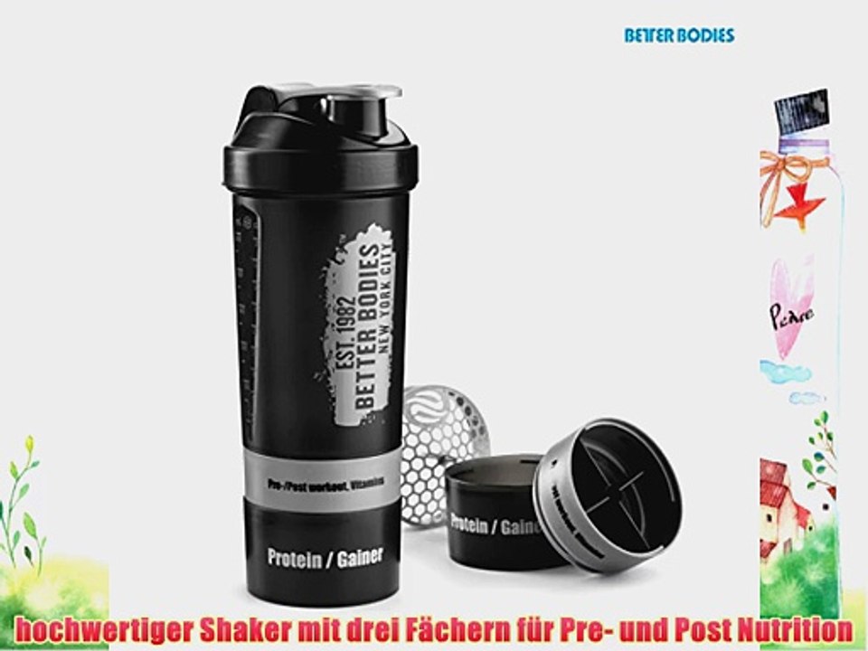 Better Bodies Gym Shaker (800ml) Gr??e:Universalgr??eFarbe:schwarz
