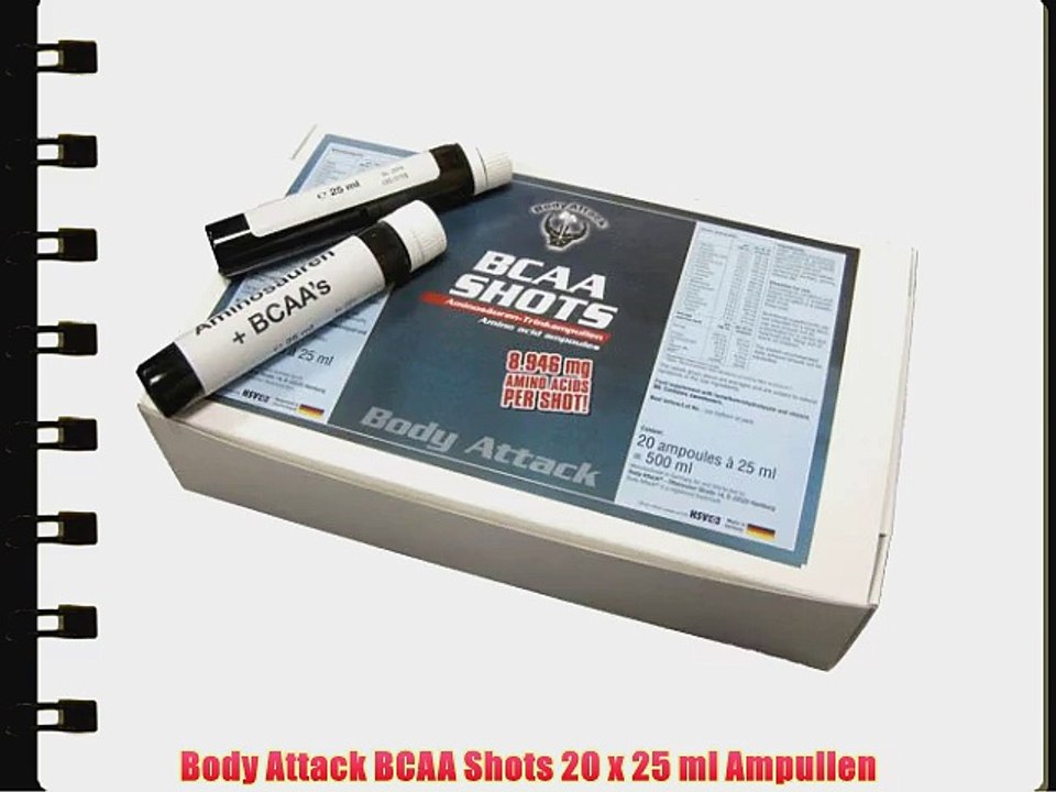 Body Attack BCAA Shots 20 x 25 ml Ampullen