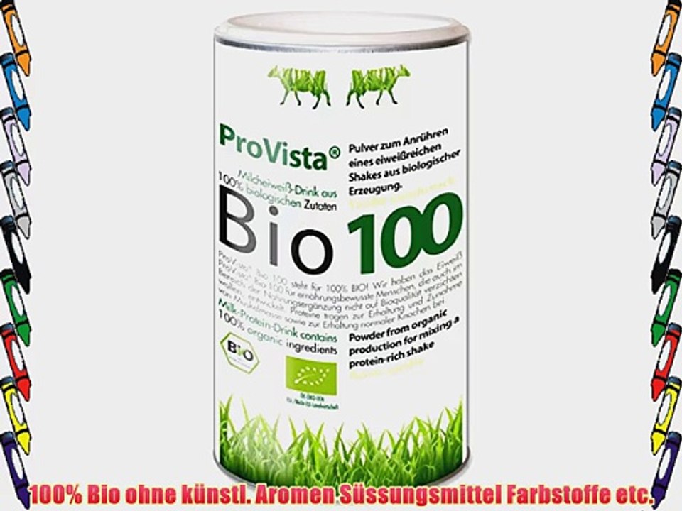 ProVista Bio 100 - Das Bio Eiweiss - vanille