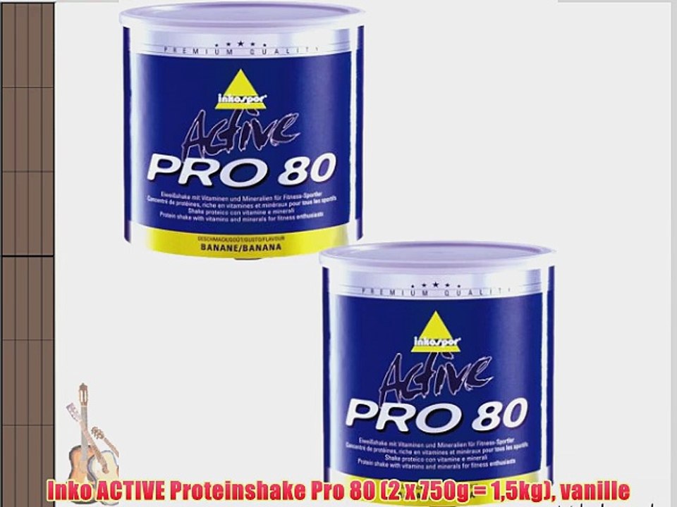 Inko ACTIVE Proteinshake Pro 80 (2 x 750g = 15kg) vanille