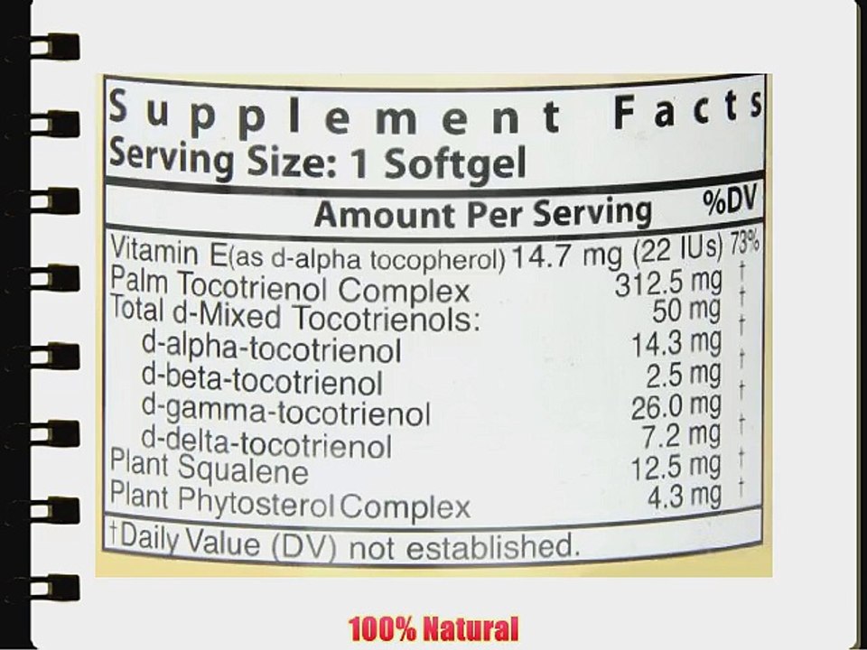 Healthy Origins Tocomin SupraBio Full Spectrum Palm Tocotrienol Complex 50 mg 150 Kapseln