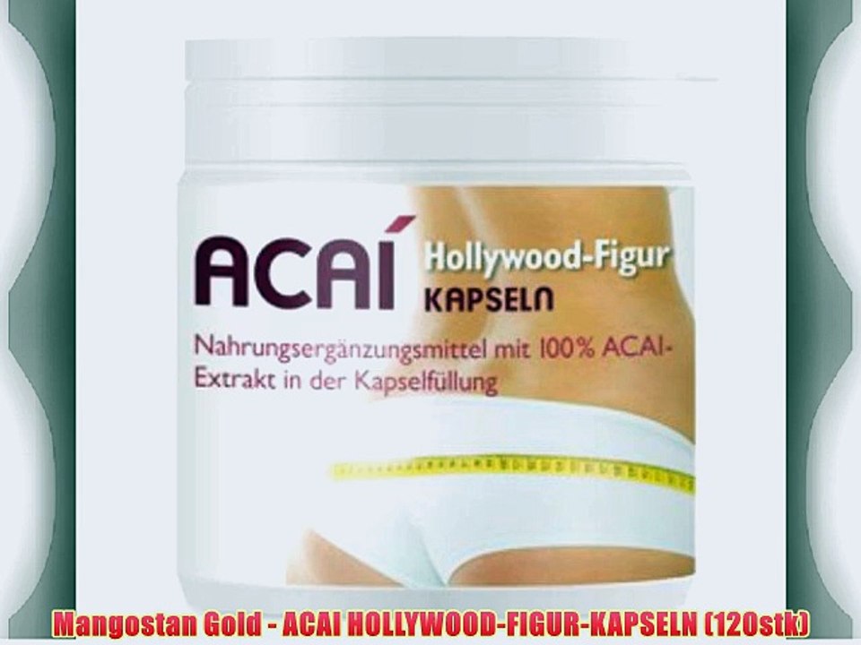 Mangostan Gold - ACAI HOLLYWOOD-FIGUR-KAPSELN (120stk)