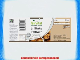 Shiitake Extrakt 500mg 30% Polysaccharide (150mg) 90 vegetarische Kapseln