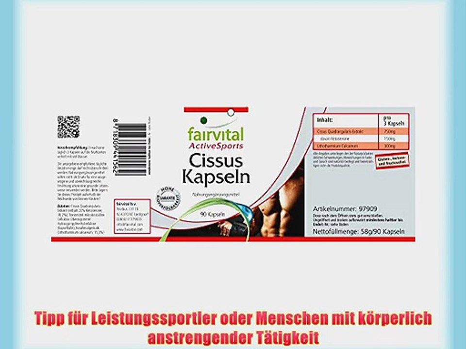 Cissus Quadrangularis-Extrakt 90 Kapseln