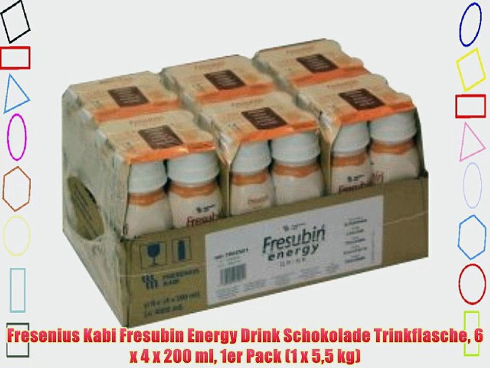 Fresenius Kabi Fresubin Energy Drink Schokolade Trinkflasche 6 x 4 x 200 ml 1er Pack (1 x 55