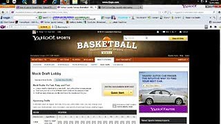 Yahoo! Fantasy Basketball Mock Draft (Best Viewed Full Screen)