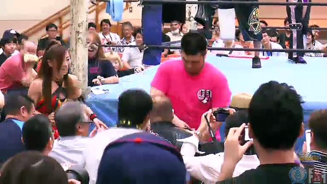 {Ice Ribbon/Osaka Joshi/WAVE} HAYATA & Mio Shirai Vs. M. Ohata & T. Oosugi Vs. Danshoku Dino & T. Fujimoto (7/12/15)