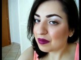 EVERYDAY NEUTRAL Eye Makeup Tutorial   PURPLE LIPS | TheQueenOfBeautyEnglishChannel ♥