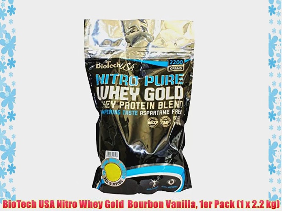 BioTech USA Nitro Whey Gold  Bourbon Vanilla 1er Pack (1 x 2.2 kg)