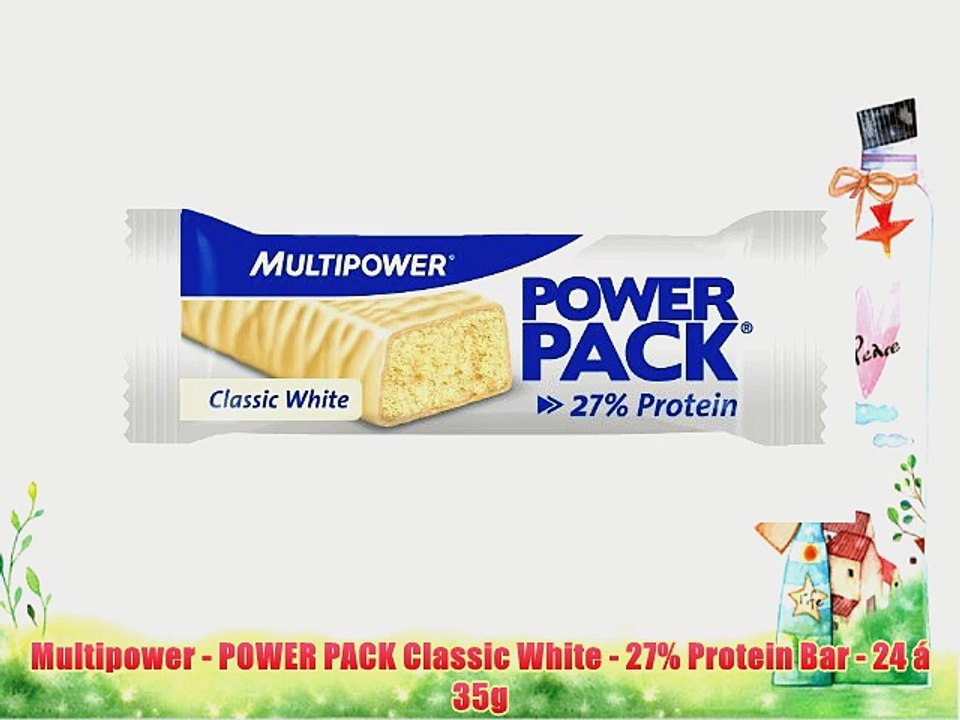 Multipower - POWER PACK Classic White - 27% Protein Bar - 24 ? 35g